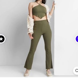 Woman’s Olive  crop top.